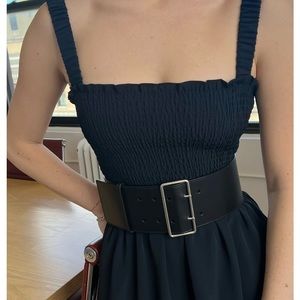 Hill House Anjuli Dress in Black Crepe XXS